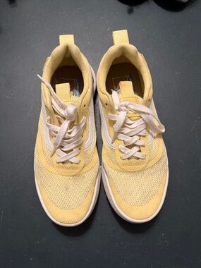 Vans Yellow and White Low-Top Sneakers